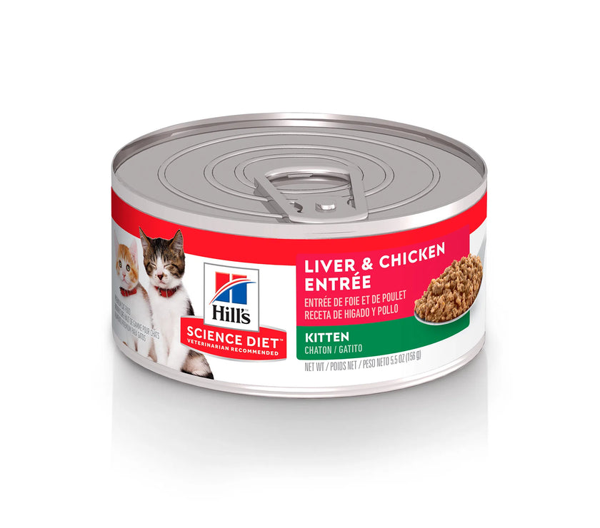 Comida Húmeda Gato Hills Kitten Liver &amp; Chicken 5.5Onz