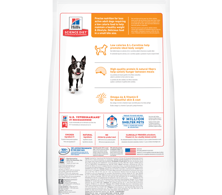 Comida para perro Hills Adulto Light Small Bites 5 Lb