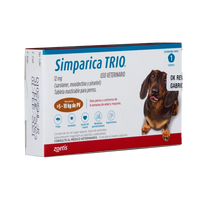 Antiparásitario Interno y Externo para perro Simparica Trio - 1 Tableta