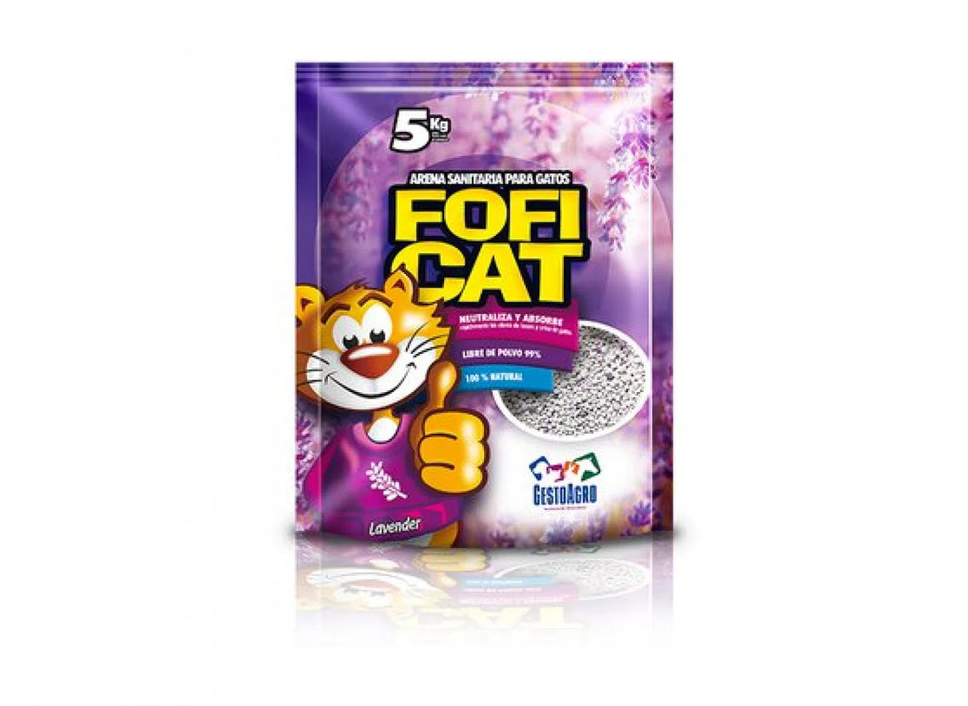 Arena Fofi Cat Cat Lavanda / Neutra - 5 Kg