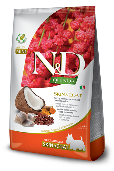 N&amp;D Quinoa Feline Adult Skin Peixe 7,5 kg