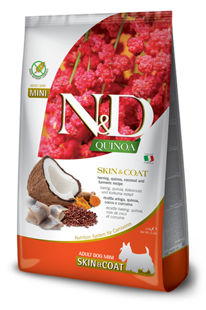 N&D Quinoa Feline Adult Skin Peixe 7,5 kg