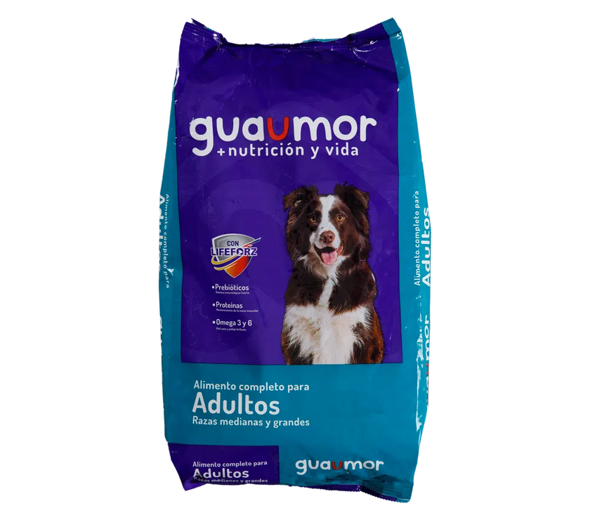 Comida para perro Guaumor Adultos  Razas Medianas y Grandes