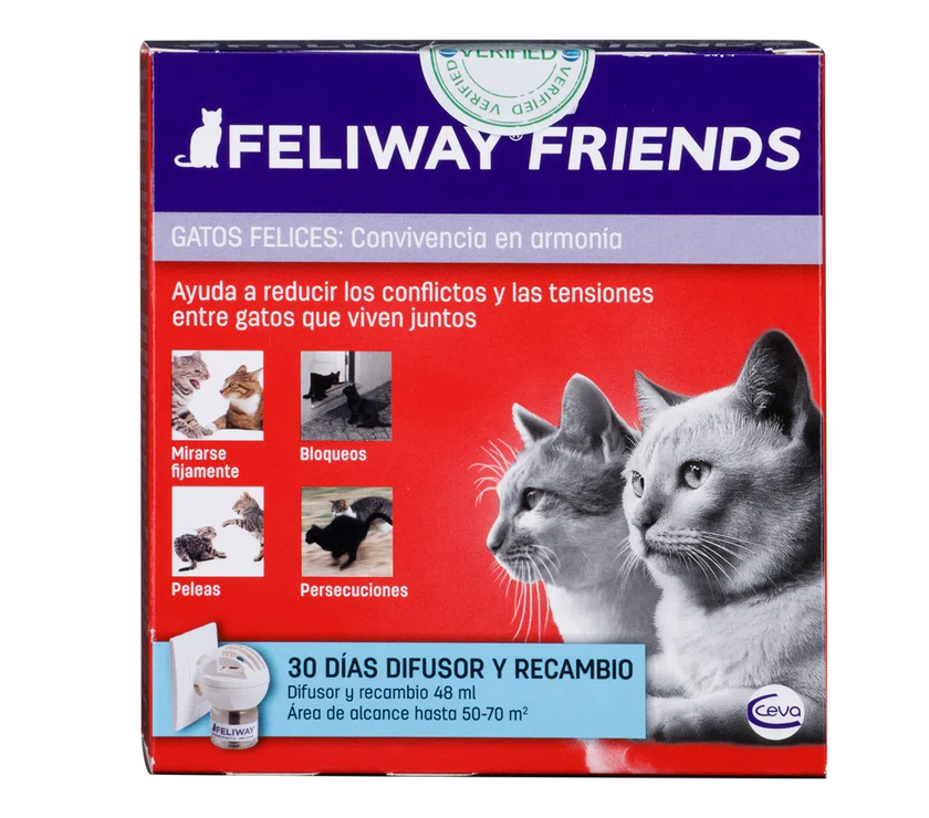 Difusor de aromas para gatos Feliway Friends + Recarga 48ml