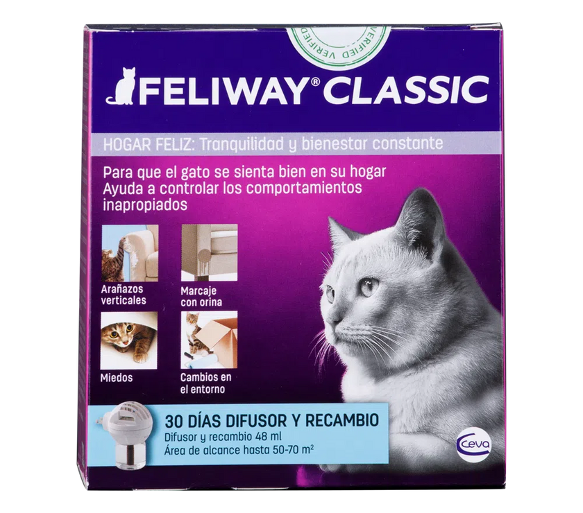 Difusor de aromas para gatos Feliway + Recarga 48ml