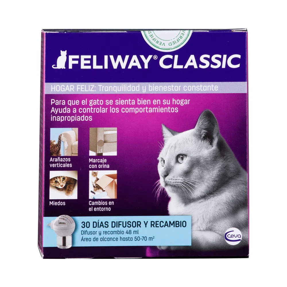 Difusor de aromas para gatos Feliway + Recarga 48ml