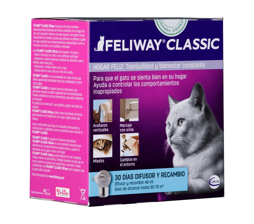 Difusor de aromas para gatos Feliway + Recarga 48ml