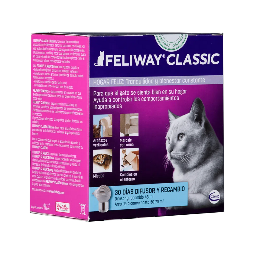 Difusor de aromas para gatos Feliway + Recarga 48ml