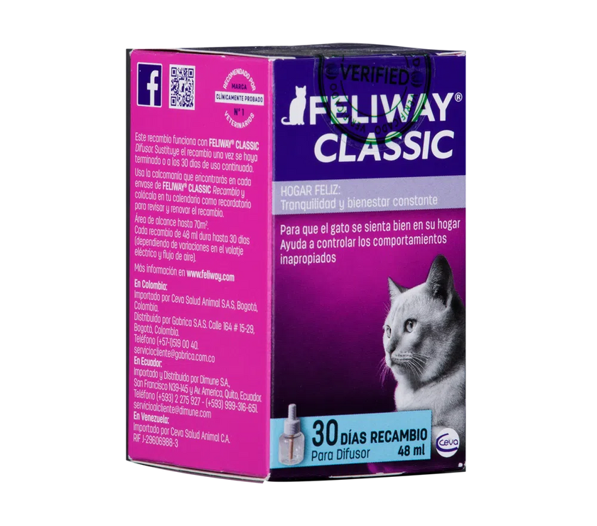 Recarga Difusor de aromas para gato Feliway  48ml