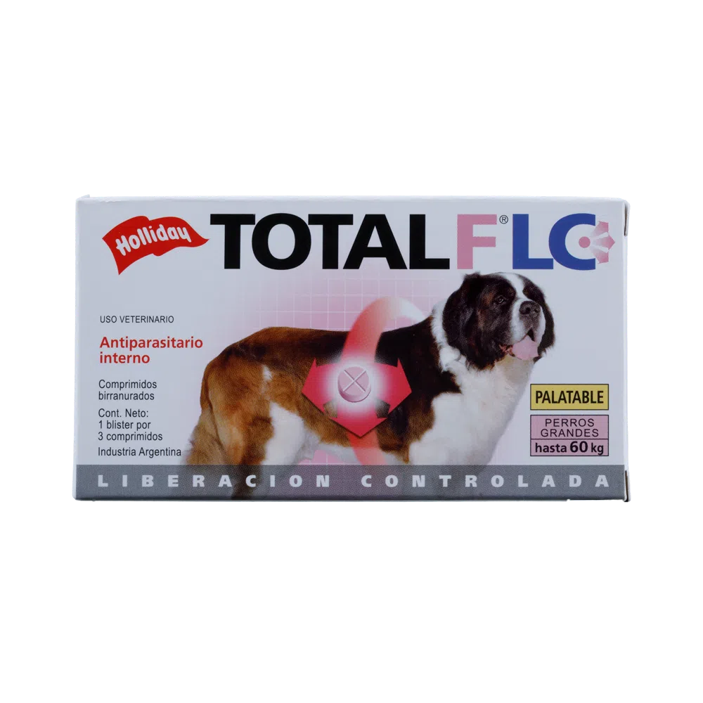 Antiparasario Interno Total FLC Perro Grande 3 Tabletas