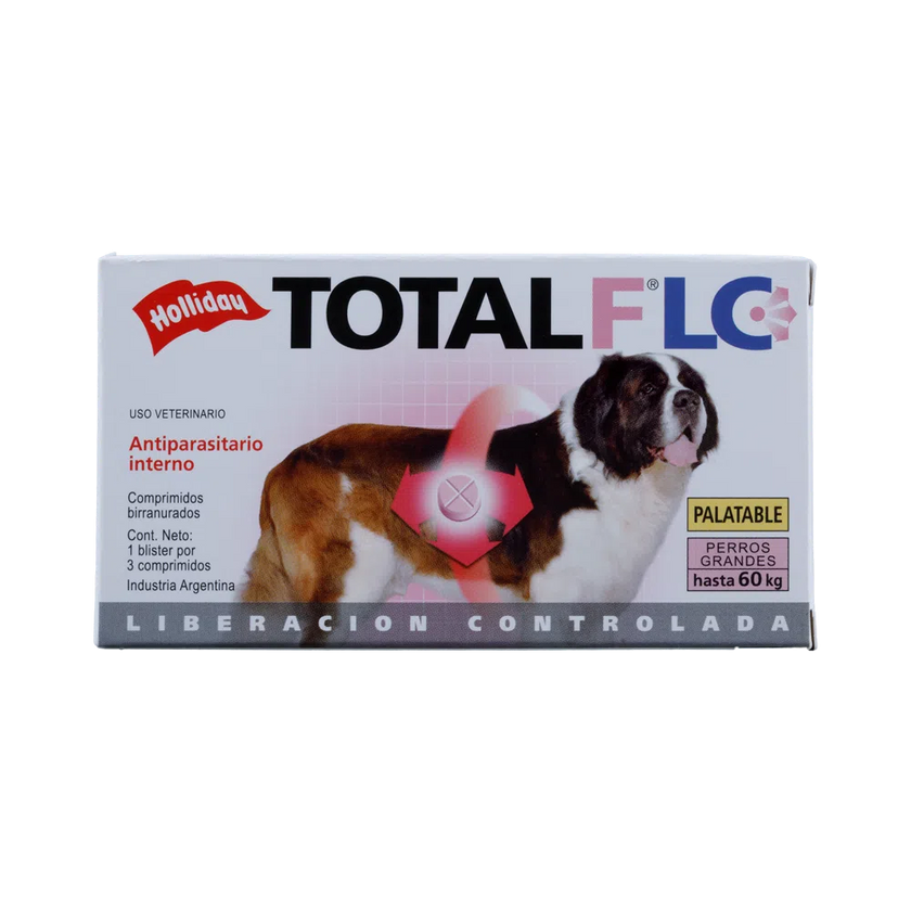 Antiparasario Interno Total FLC Perro Grande 3 Tabletas