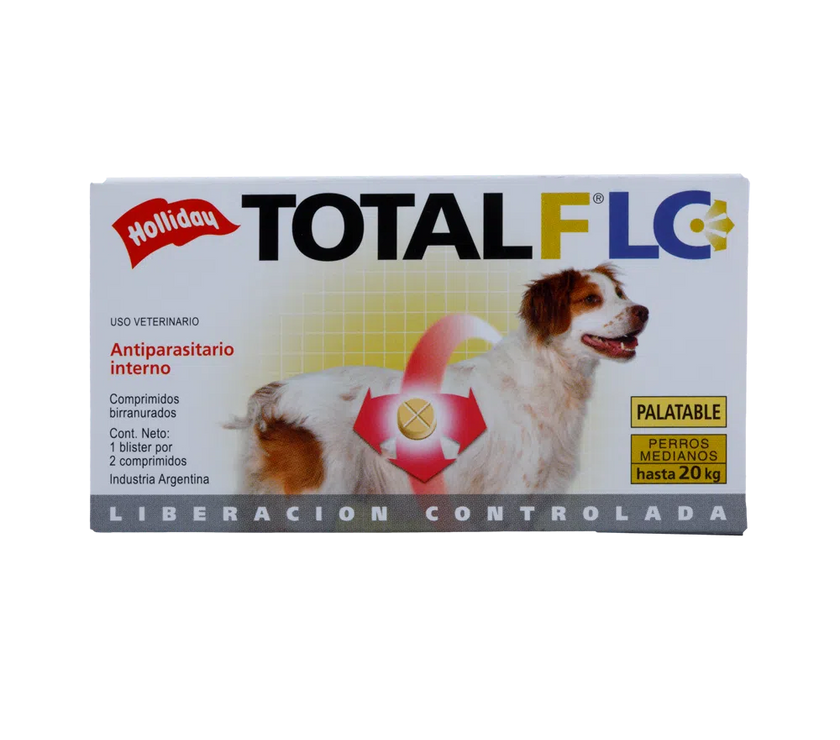 Antiparasario Interno Total FLC Perro Mediano 2 Tabletas