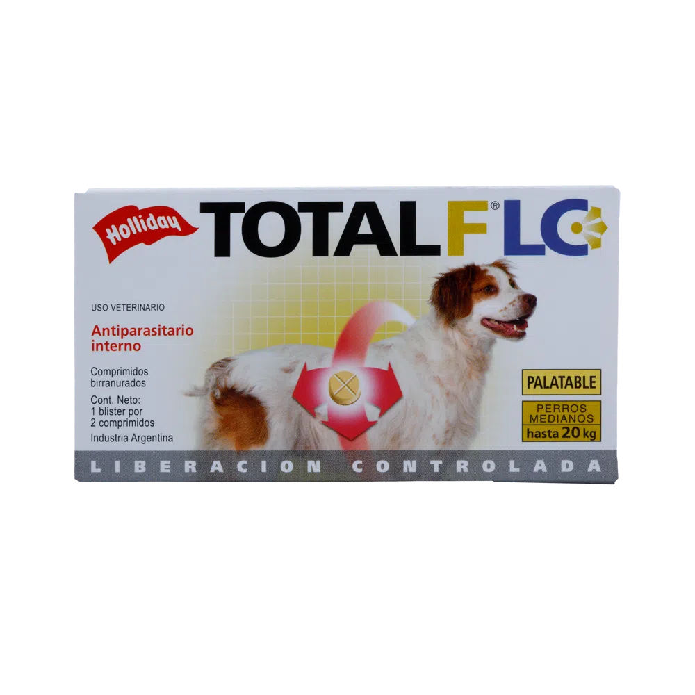 Antiparasario Interno Total FLC Perro Mediano 2 Tabletas