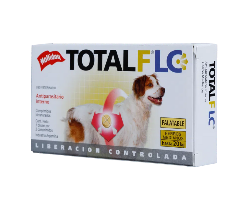 Antiparasario Interno Total FLC Perro Mediano 2 Tabletas