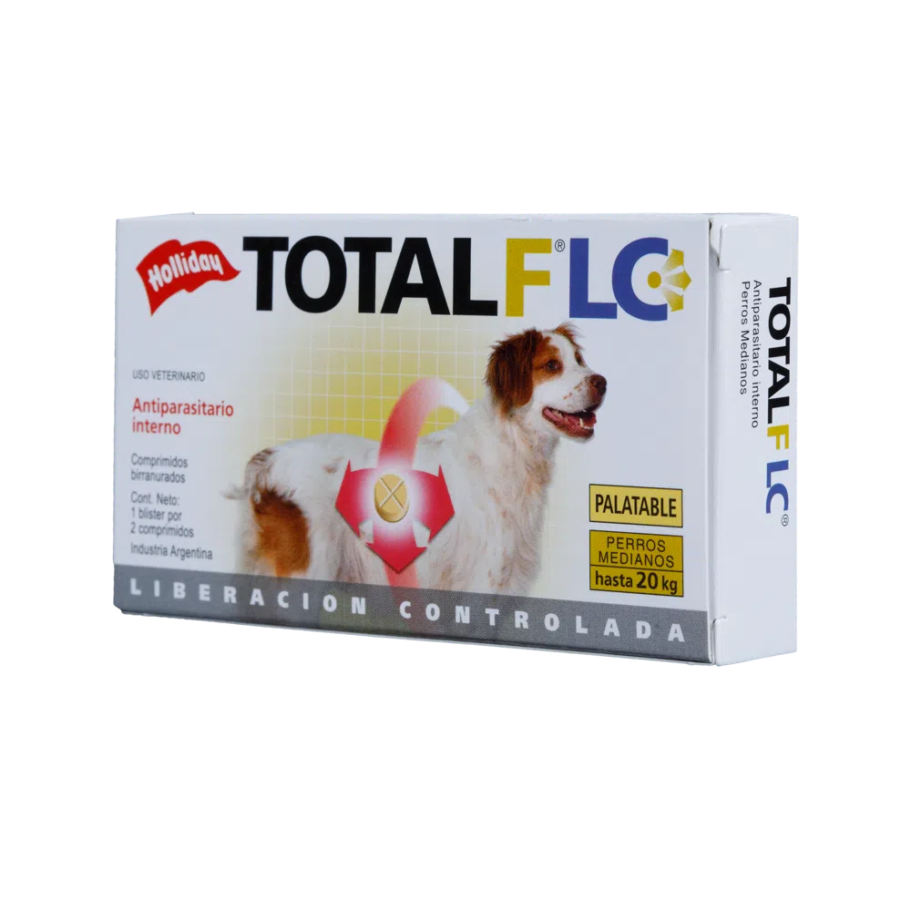 Antiparasario Interno Total FLC Perro Mediano 2 Tabletas