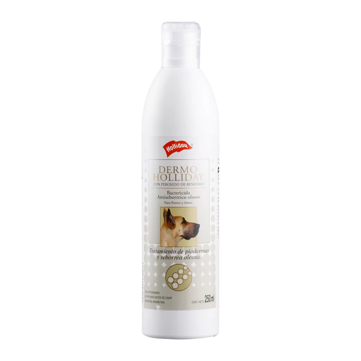 Dermoholliday Shampoo Antiséptieco Perros y Gatos 250 Ml