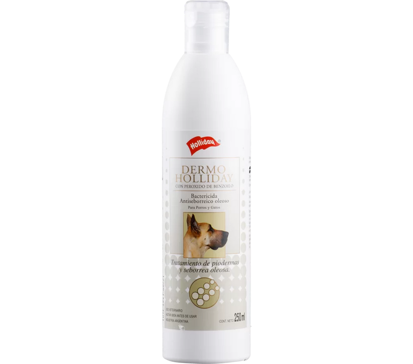 Dermoholliday Shampoo Antiséptieco Perros y Gatos 250 Ml