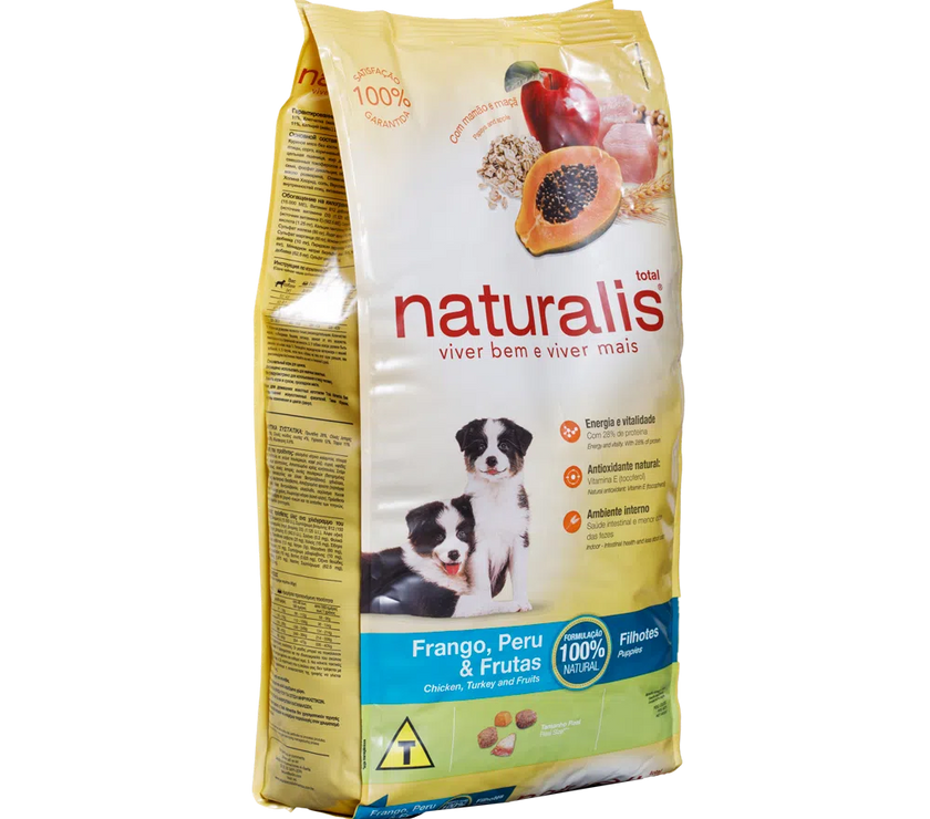 Comida para perro Naturalis Adulto Carne, Pollo Pavo y Frutas 2Kg