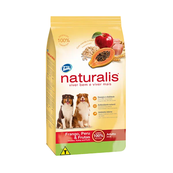 Comida para perro Naturalis Adulto Pollo Pavo y Frutas 2Kg