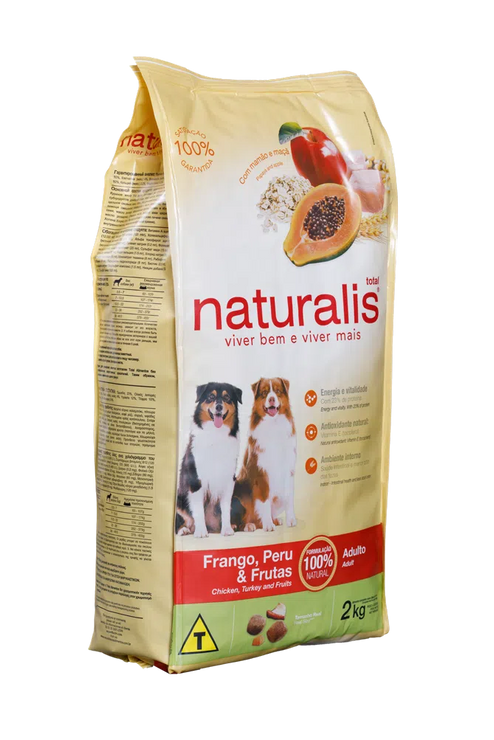 Comida para perro Naturalis Adulto Pollo Pavo y Frutas 2Kg