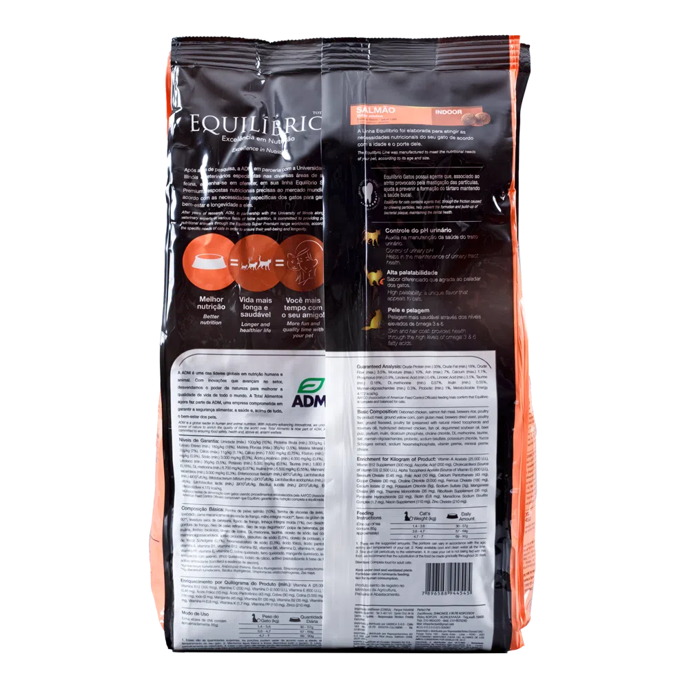 Comida para gato Equilibrio Adulto Salmón 1,5 Kg