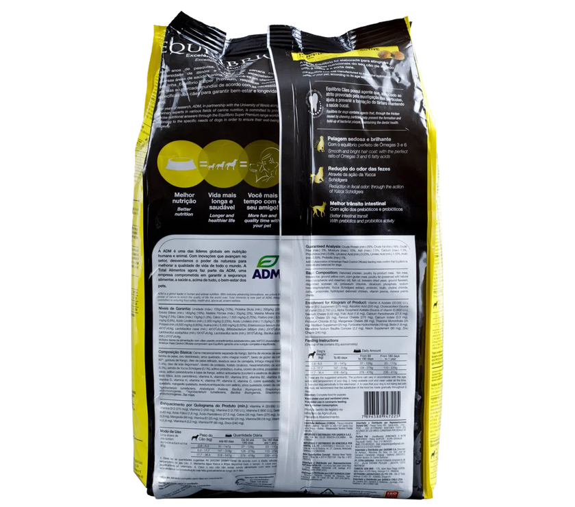 Comida para perro Equilibrio Filhote Cachorros 2Kg