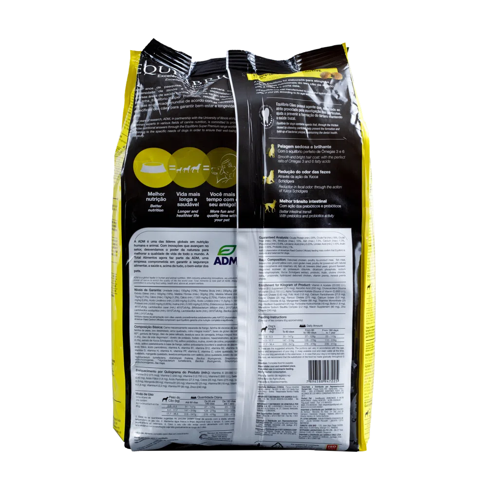 Comida para perro Equilibrio Filhote Cachorros 2Kg