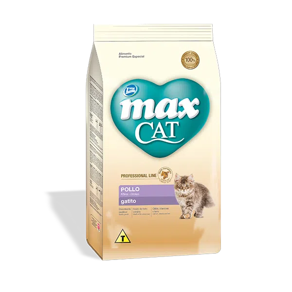 Comida para gato Max Cat Professional Line Filhote Frango 1 Kg