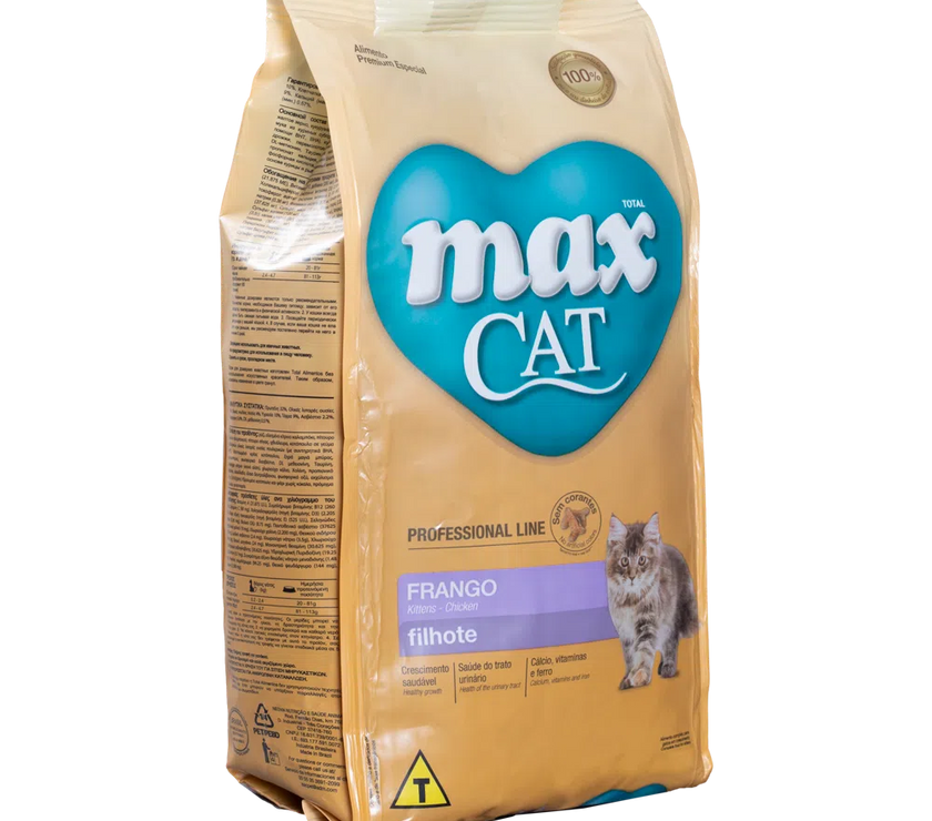 Comida para gato Max Cat Professional Line Filhote Frango 1 Kg