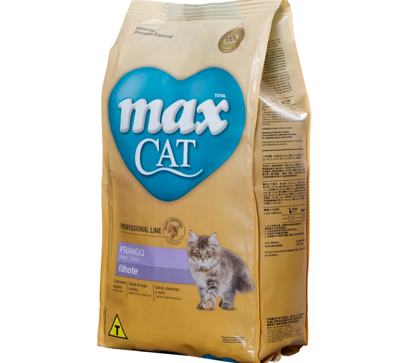 Comida para gato Max Cat Professional Line Filhote Frango 1 Kg