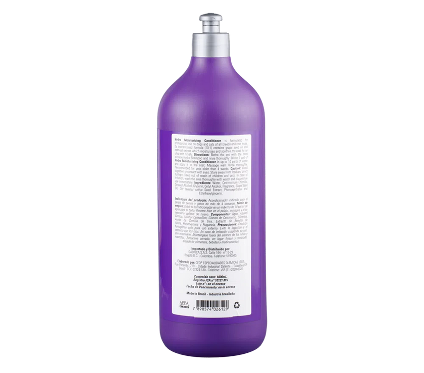 Acondicionador para mascotas Hydra Moisturizing 1000 ml