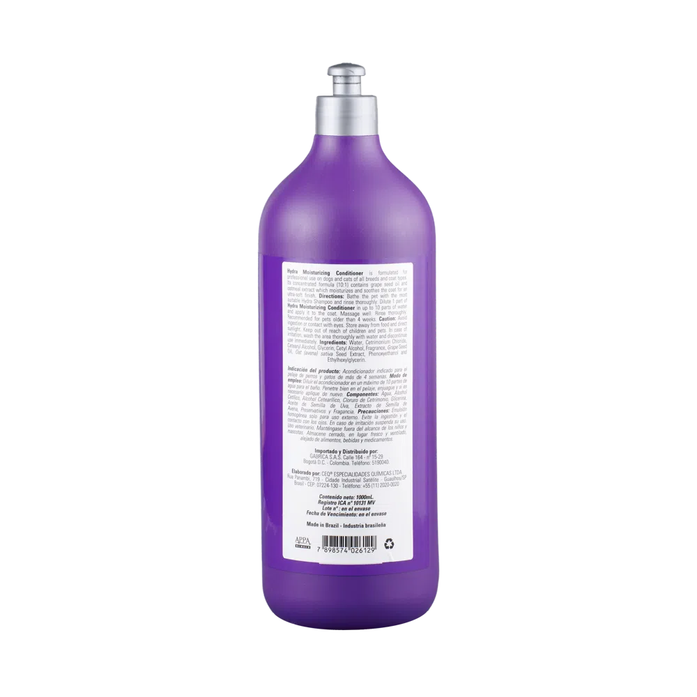 Acondicionador para mascotas Hydra Moisturizing 1000 ml