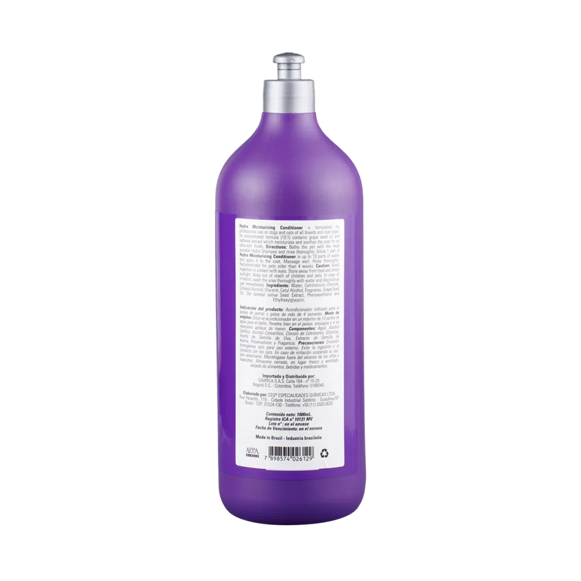 Acondicionador para mascotas Hydra Moisturizing 1000 ml