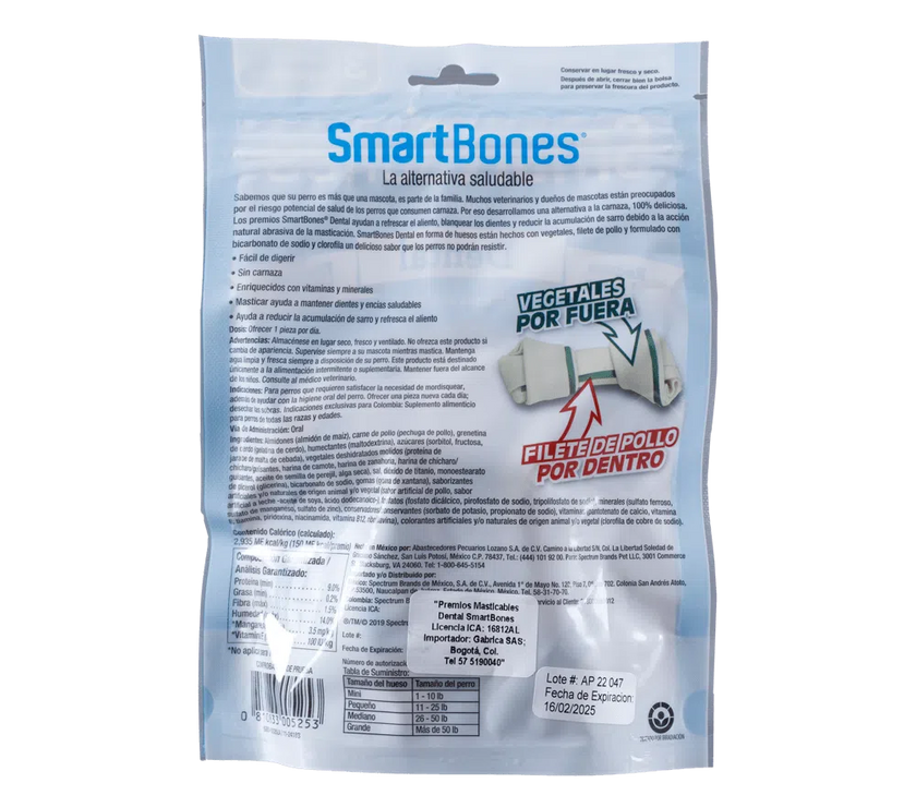 Snack dental Smartbones Paquete 3 Und