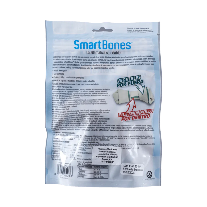 Snack dental Smartbones Paquete 3 Und