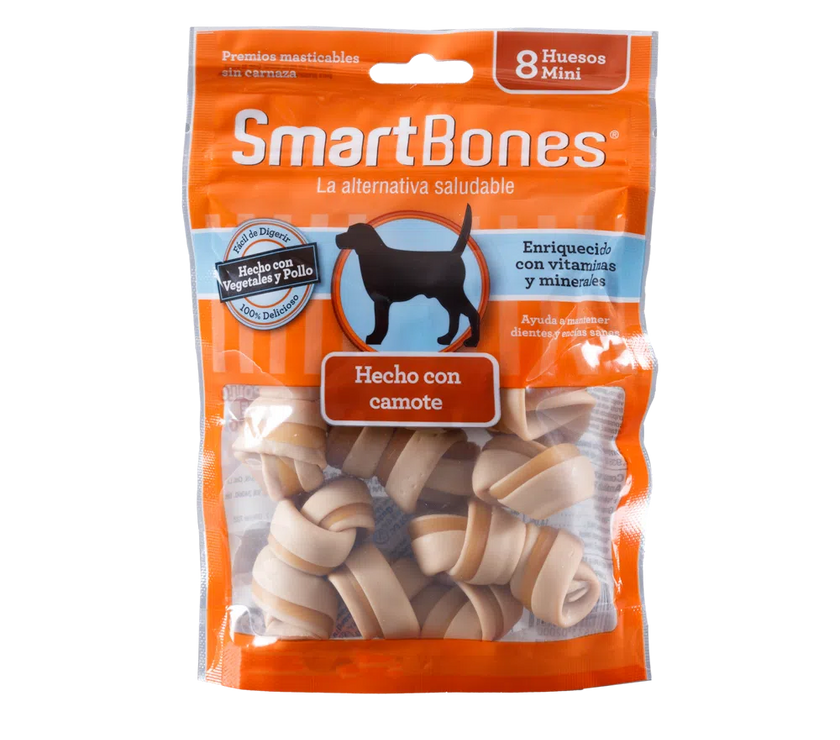 Snack para perro Smartbone Sweet Potato Mini 8 pk