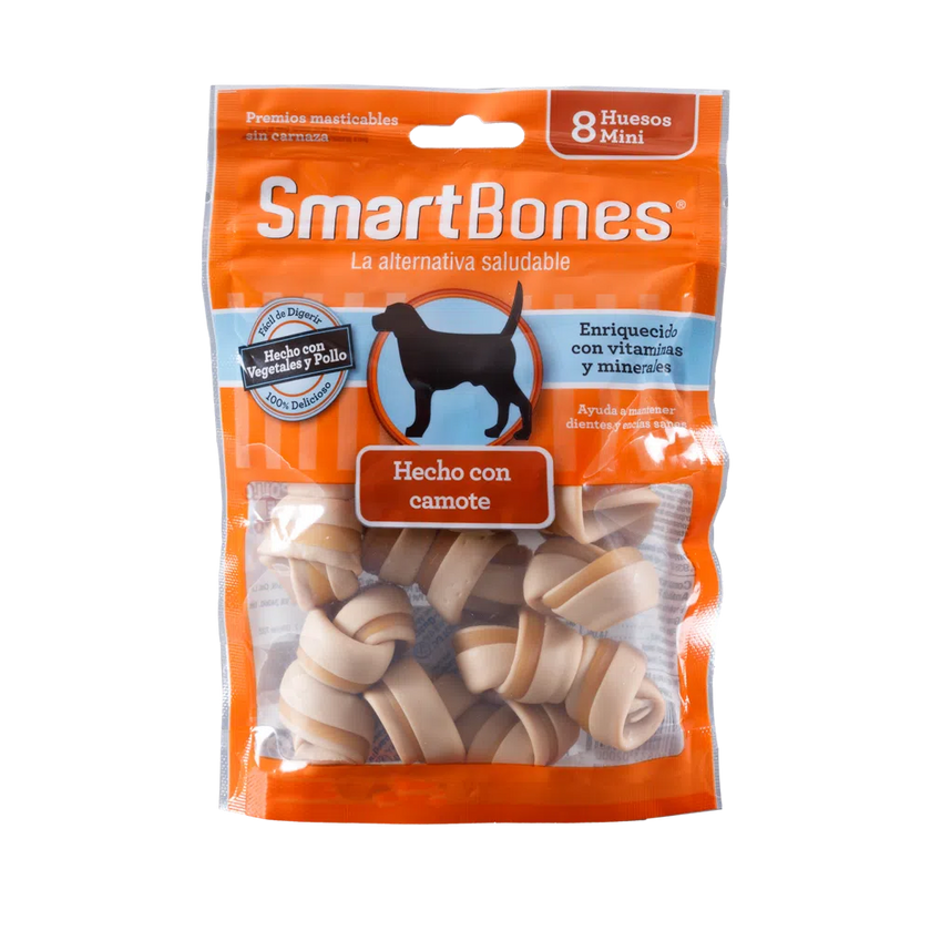 Snack para perro Smartbone Sweet Potato Mini 8 pk