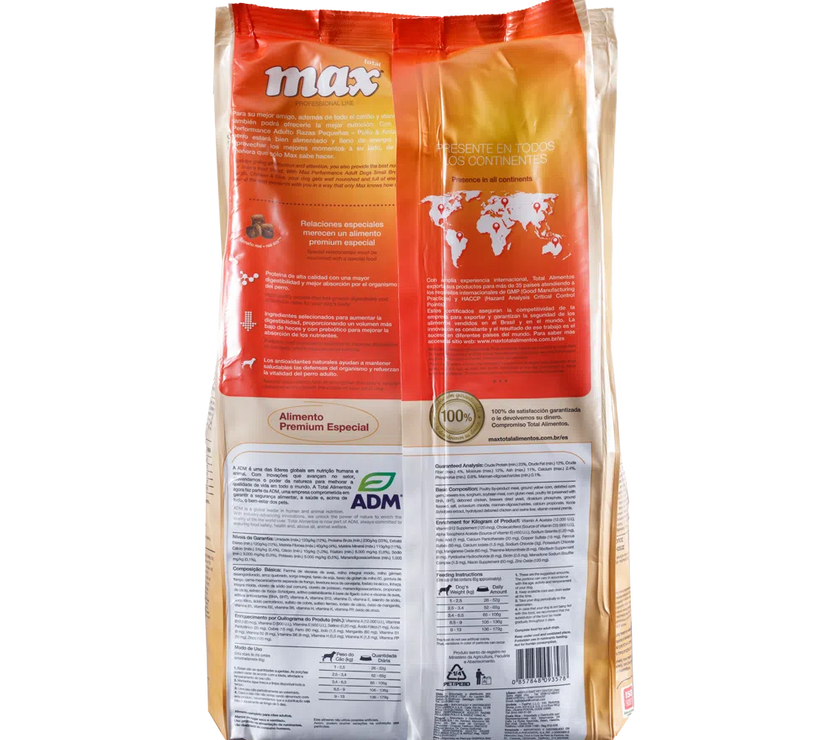 Comida para Perro Max Premium Especial Pollo Razas Pequeñas 2Kg