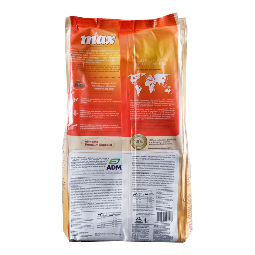 Comida para Perro Max Premium Especial Pollo Razas Pequeñas 2Kg