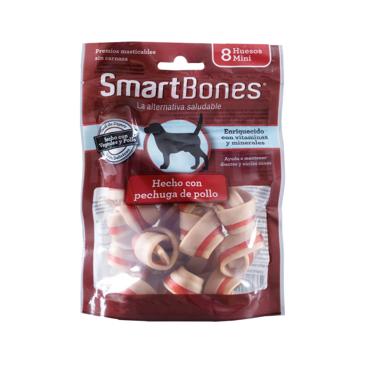 Snack para perro Smartbones Pollo Mini 8pk