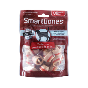 Snack para perros pequeños Smartbones Pollo Paquete 8 Und