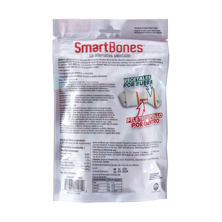 Snack para perro Smartbone Pollo 16 pk