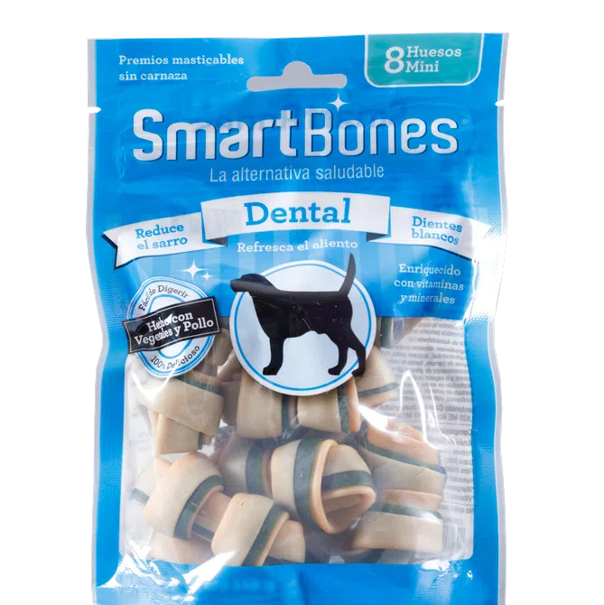 Snack para perro pequeño Smartbones dental 8 Und