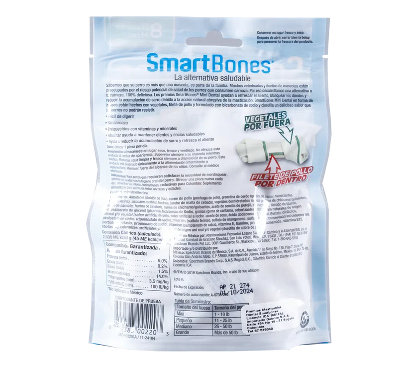 Snack para perro Smartbone Dental Mini 8 pk