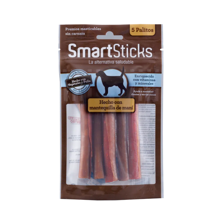 Snack para perro Smartsticks Mantequilla de Maní 5pk