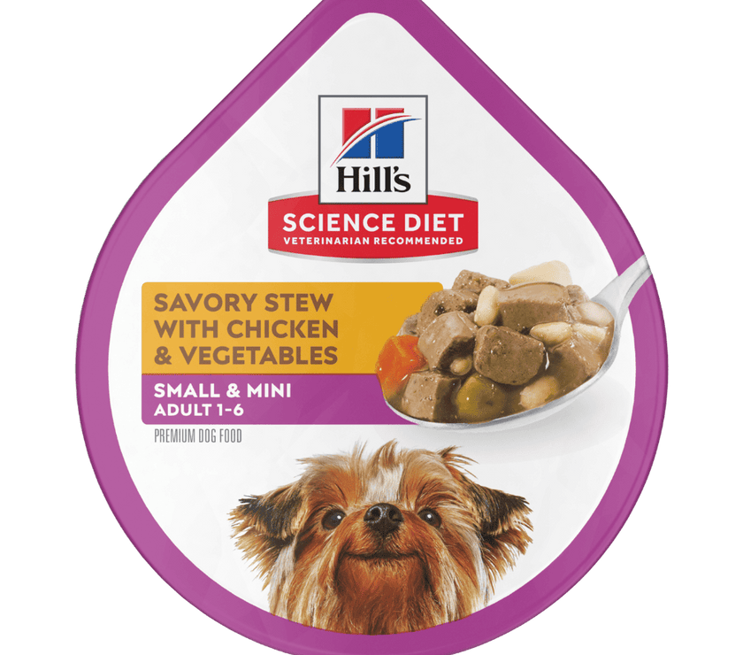 Hill's alimento húmedo perro adulto raza pequeña pollo y vegetales 99g
