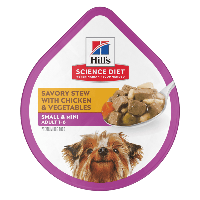 Hill's alimento húmedo perro adulto raza pequeña pollo y vegetales 99g