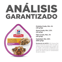 Hill's alimento húmedo perro adulto raza pequeña pollo y vegetales 99g