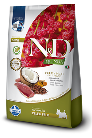 Alimento Para Perros N&D Quinoa Perros Adultos Skin Pato 2.5 Kg