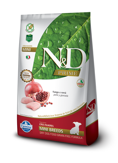 Alimento Seco N&D Prime Can Frango Puppy Mini - N&D 2,5 kg